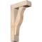 Ekena Millwork Funston Block Smooth Bracket w/ Offset Brace, Douglas Fir, 5 1/2"W x 16"D x 28"H BKT0604X16X28FST05SDF - alternate 1